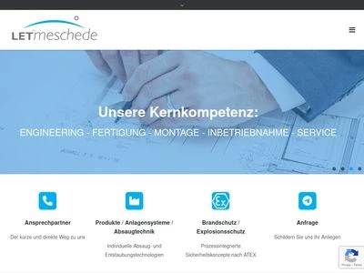 Website von LET Meschede GmbH