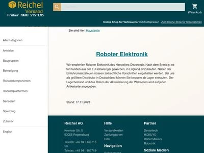 Website von Reichel AG