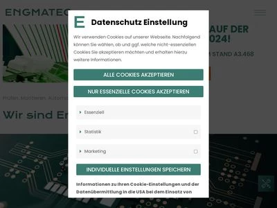 Website von ENGMATEC GmbH