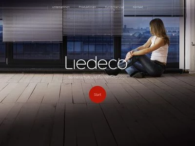 Website von Liedeco Innendekorationsartikel GmbH