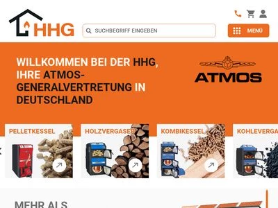 Website von HHG Haustechnik Handels GmbH