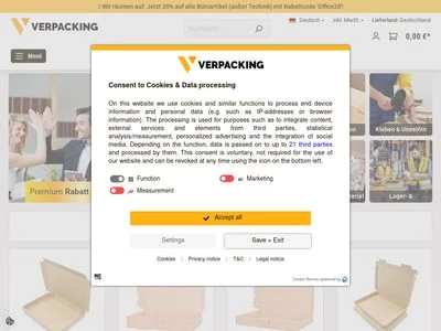 Website von RAPIDPACK GmbH