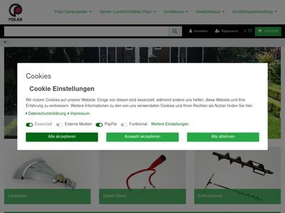 Website von BG Bau- und Gartengeräte HgmbH