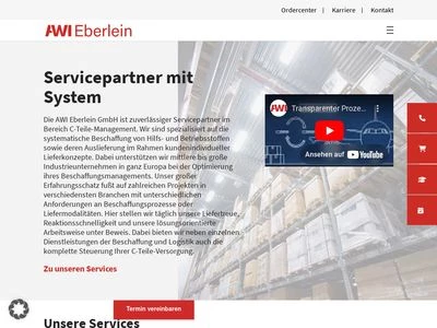 Website von AWI Eberlein GmbH