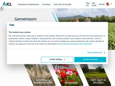 Website von ICL Deutschland Vertriebs GmbH