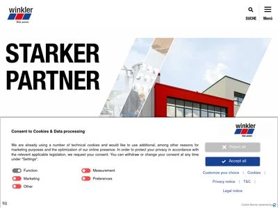 Website von Christian Winkler GmbH & Co. KG