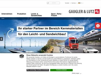 Website von Gaugler & Lutz GmbH & Co. KG