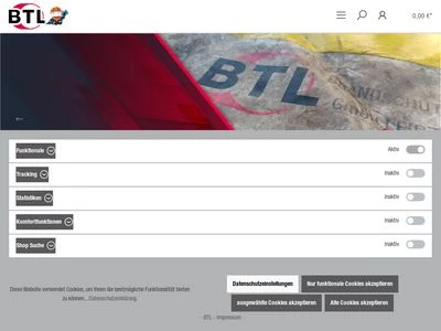 Website von BTL Brandschutz Technik GmbH Leipzig