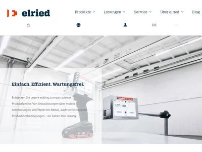 Website von Elried Markierungssysteme GmbH