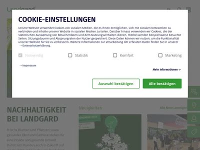 Website von Landgard eG