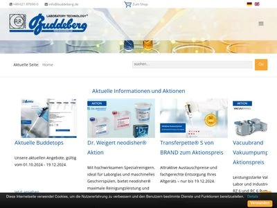 Website von Buddeberg GmbH