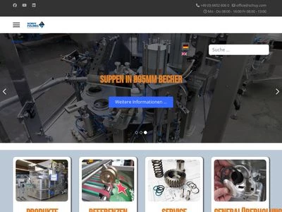 Website von Schuy Maschinenbau GmbH