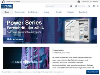 Website von f-tronic GmbH