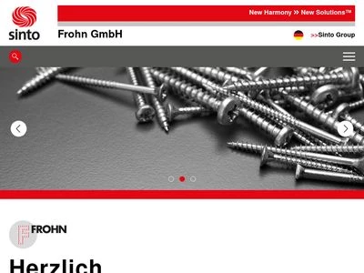 Website von FROHN GmbH