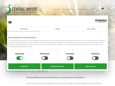 Website von Central Import Münster GmbH & Co. KG