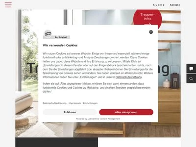 Website von Fritz Müller Massivholztreppen GmbH & Co. KG