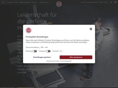 Website von FELDER KG