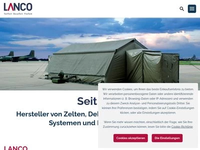 Website von LANCO - Dr. Lange GmbH & Co. KG