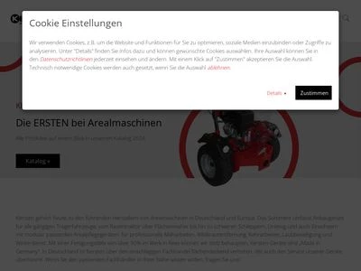 Website von KERSTEN Arealmaschinen GmbH