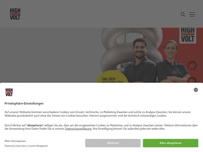 Website von HIGHVOLT Prüftechnik Dresden GmbH