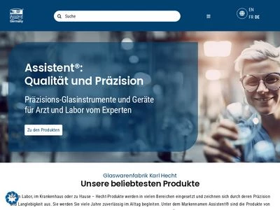 Website von Glaswarenfabrik Karl Hecht GmbH&Co KG