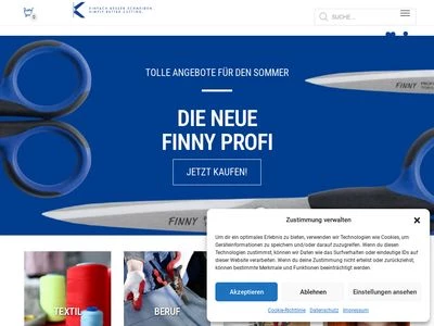 Website von Kretzer Scheren GmbH