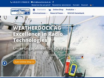 Website von Weatherdock AG