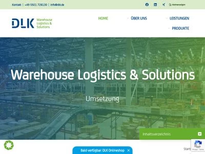 Website von DLK GmbH