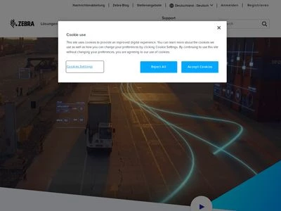 Website von ZEBRA Technologies Germany GmbH