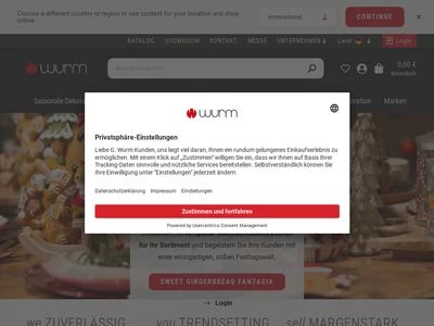 Website von G. Wurm GmbH + Co. KG