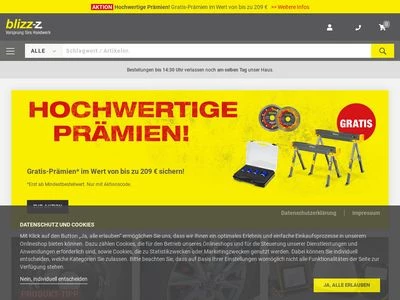 Website von blizz-z Handwerk Direkt GmbH