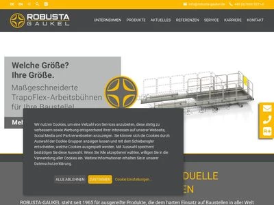 Website von ROBUSTA-GAUKEL GMBH & CO. KG