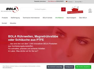 Website von Bohlender GmbH