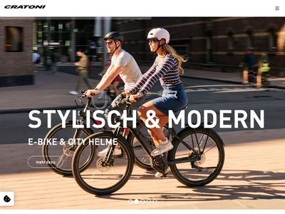 Website von CRATONI helmets GmbH