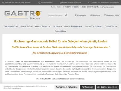 Website von GASTRO-Sales