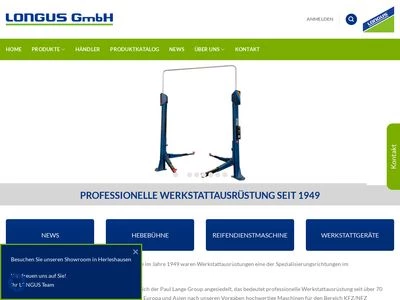 Website von LONGUS GmbH