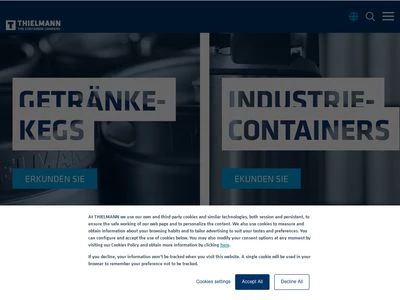 Website von THIELMANN - The Container Company