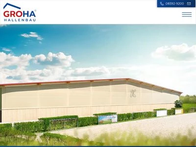 Website von GROHA Gropper Hallen GmbH