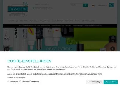 Website von Gerschon GmbH