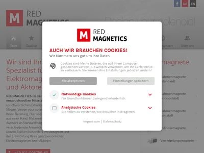 Website von Intertec Components GmbH