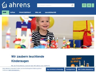 Website von AHS-Spielzeug GmbH & Co. KG