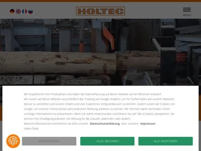 Website von HOLTEC GmbH & Co. KG