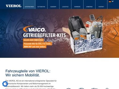 Website von Vierol AG