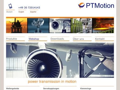 Website von PTMotion GmbH