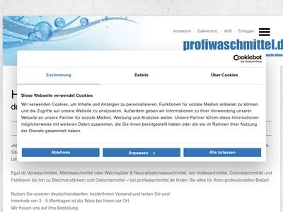 Website von BurnusHychem GmbH