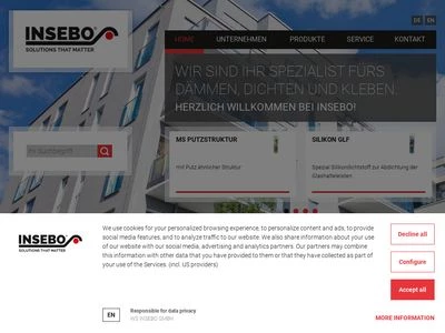 Website von WS INSEBO GmbH