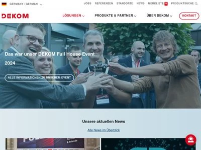 Website von DEKOM AG