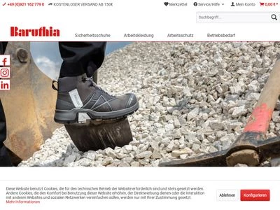 Website von Baruthia Lothar Wolf GmbH