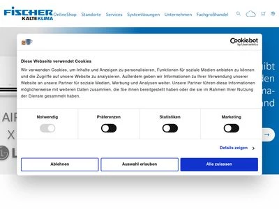 Website von Christof Fischer GmbH