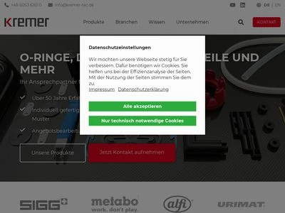 Website von KREMER GmbH